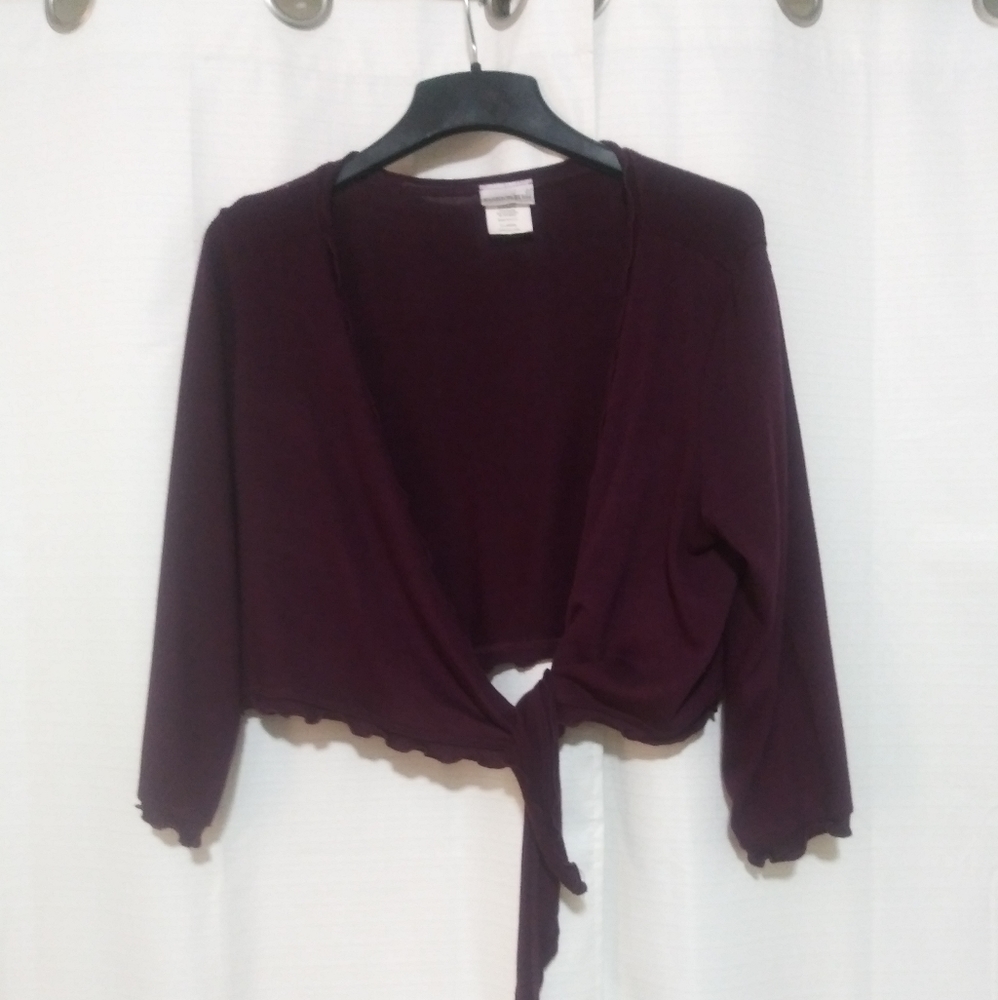 Fashion Bug Plum Cardigan Size XL